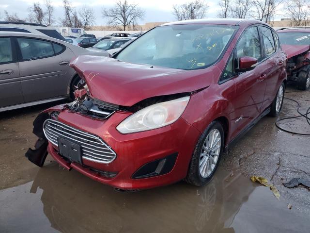 1FADP5AU2EL500555 - 2014 FORD C-MAX SE MAROON photo 1