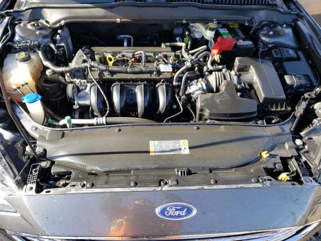 3FA6P0H77HR408441 - 2017 FORD FUSION SE CHARCOAL photo 11