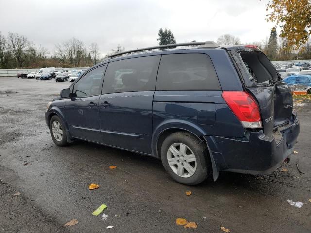 5N1BV28U35N138702 - 2005 NISSAN QUEST S BLUE photo 2