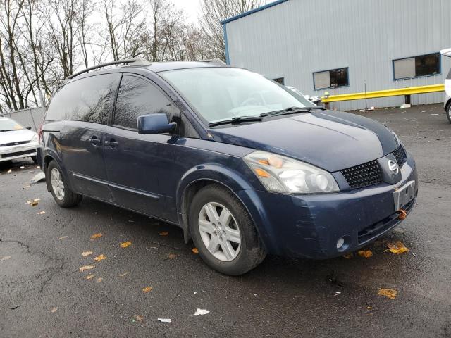 5N1BV28U35N138702 - 2005 NISSAN QUEST S BLUE photo 4