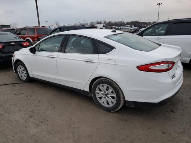 3FA6P0G74DR182581 - 2013 FORD FUSION S WHITE photo 2