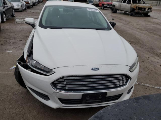 3FA6P0G74DR182581 - 2013 FORD FUSION S WHITE photo 5