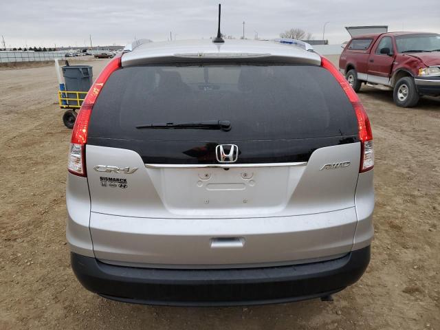 JHLRM4H79CC000184 - 2012 HONDA CR-V EXL SILVER photo 6