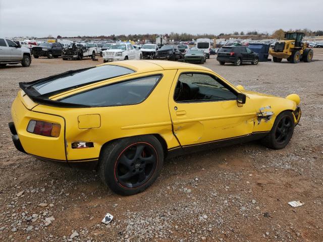 WP0JB0928DS861195 - 1983 PORSCHE 928 S YELLOW photo 3