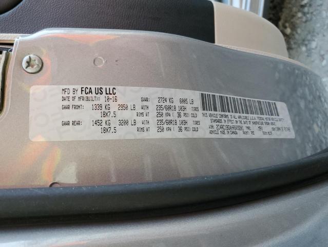 2C4RC1BGXHR603201 - 2017 CHRYSLER PACIFICA TOURING L SILVER photo 14