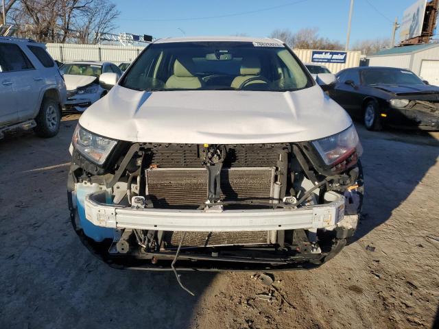 2FMTK4J85FBC18179 - 2015 FORD EDGE SEL WHITE photo 5