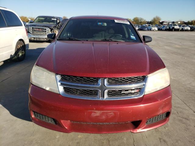 1C3CDZAB5EN218455 - 2014 DODGE AVENGER SE BURGUNDY photo 5