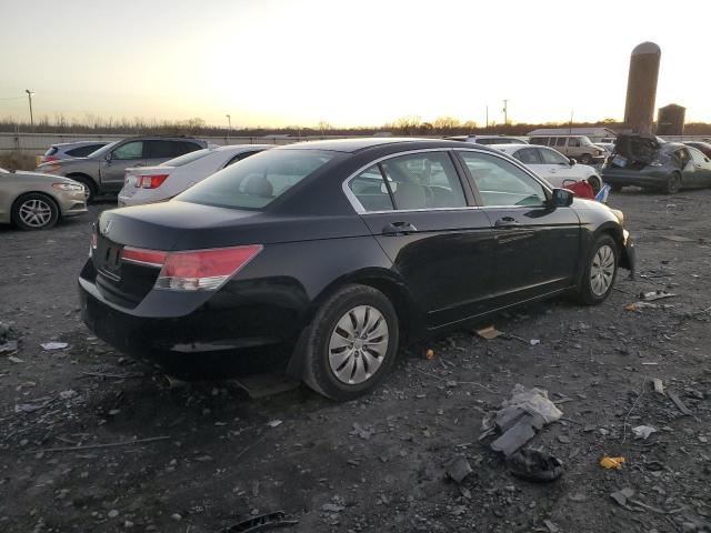 1HGCP2F36CA212438 - 2012 HONDA ACCORD LX BLACK photo 3