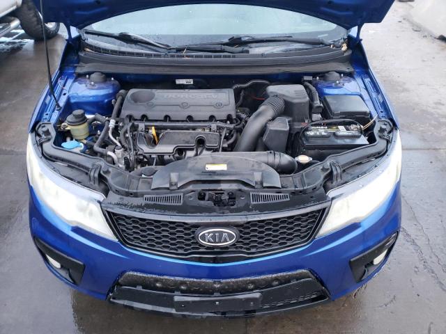 KNAFW6A30A5104848 - 2010 KIA FORTE SX BLUE photo 11