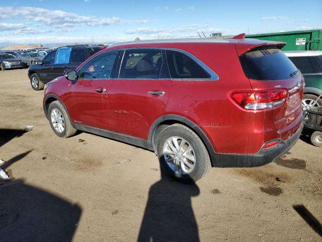 5XYPGDA57JG370661 - 2018 KIA SORENTO LX RED photo 2