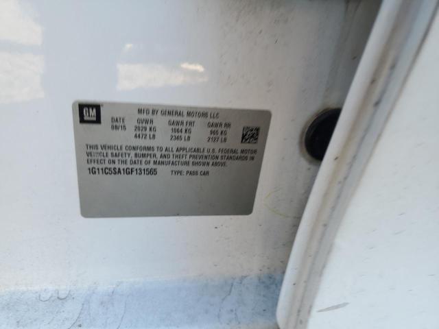 1G11C5SA1GF131565 - 2016 CHEVROLET MALIBU LIM LT 白色 照片 12
