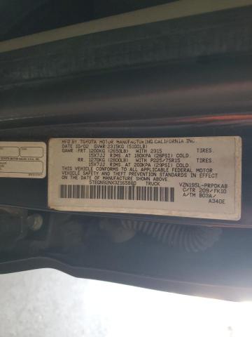 5TEGN92NX3Z165880 - 2003 TOYOTA TACOMA DOUBLE CAB PRERUNNER BLACK photo 12