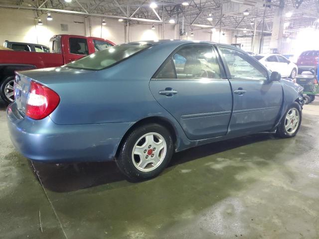 4T1BF32K83U567119 - 2003 TOYOTA CAMRY LE BLUE photo 3