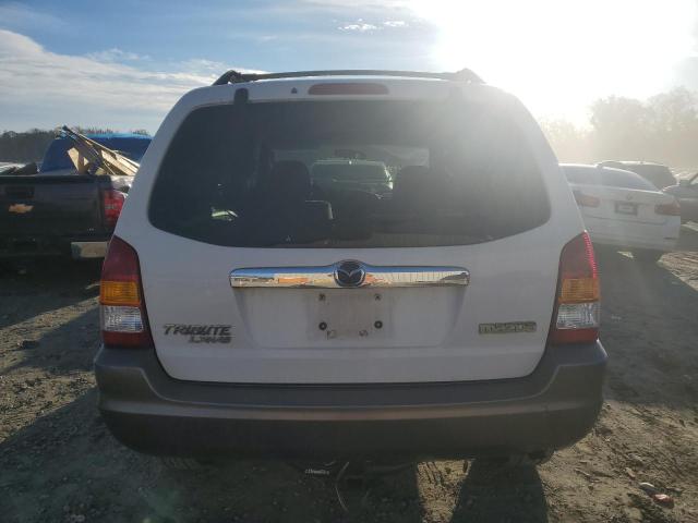 4F2YZ04173KM18169 - 2003 MAZDA TRIBUTE LX WHITE photo 6