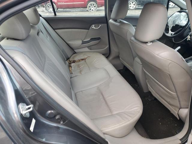 2HGFB2F93CH575393 - 2012 HONDA CIVIC EXL ნაცრისფერი ფოტო 10