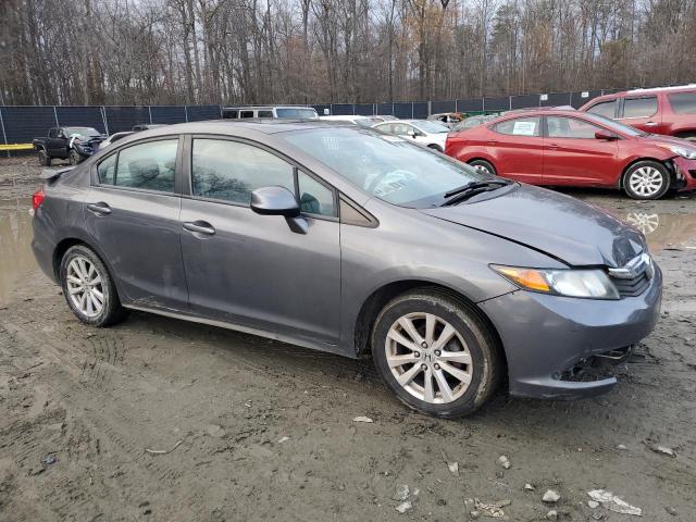 2HGFB2F93CH575393 - 2012 HONDA CIVIC EXL GRAY photo 4