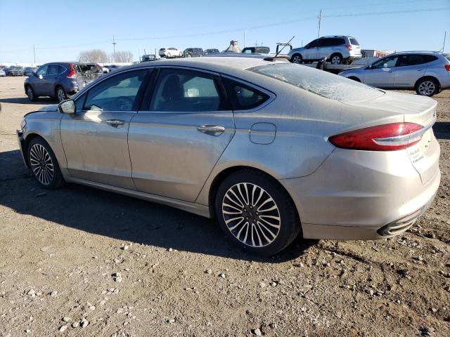 3FA6P0T94HR195151 - 2017 FORD FUSION SE BEIGE photo 2