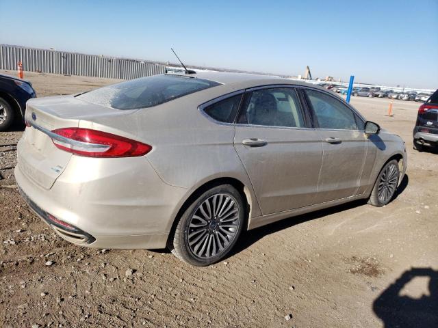 3FA6P0T94HR195151 - 2017 FORD FUSION SE BEIGE photo 3