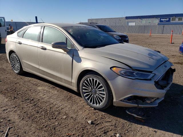 3FA6P0T94HR195151 - 2017 FORD FUSION SE BEIGE photo 4