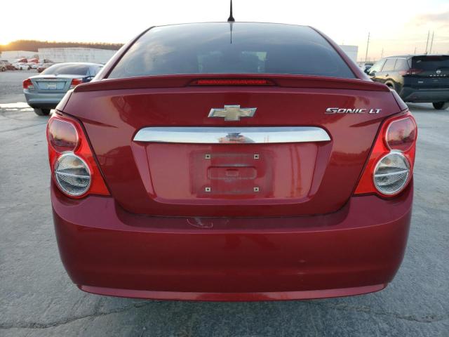 1G1JC5SHXD4193342 - 2013 CHEVROLET SONIC LT RED photo 6