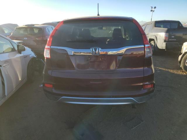 2HKRM3H59FH538270 - 2015 HONDA CR-V EX BURGUNDY photo 6