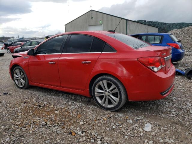 1G1PG5SB6F7129374 - 2015 CHEVROLET CRUZE LTZ RED photo 2