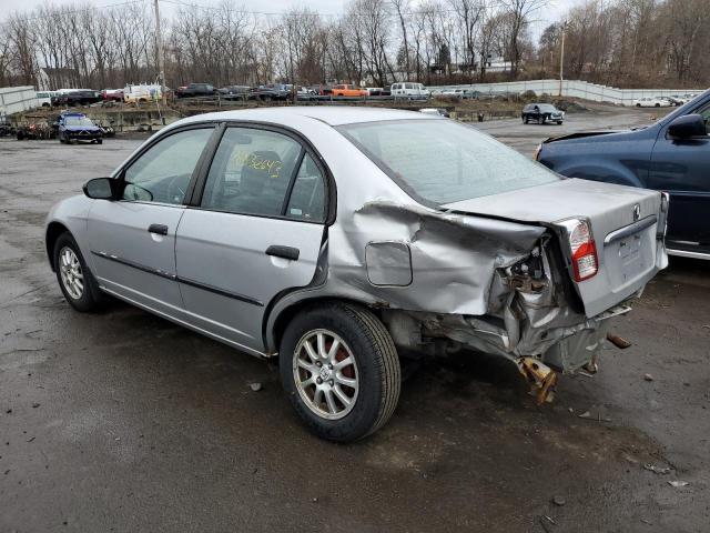 2HGES15163H538940 - 2003 HONDA CIVIC DX SILVER photo 2