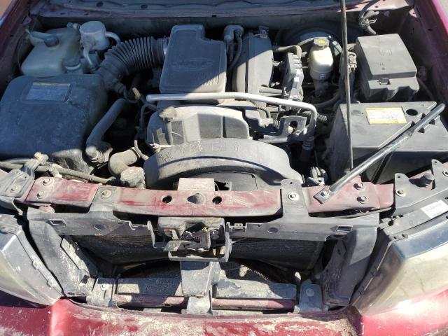 1GNDT13S672301065 - 2007 CHEVROLET TRAILBLAZE LS RED photo 12