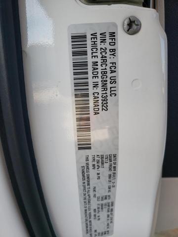 2C4RC1BG8NR139322 - 2022 CHRYSLER PACIFICA TOURING L WHITE photo 12