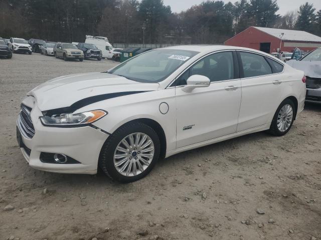 3FA6P0SU3ER295565 - 2014 FORD FUSION TITANIUM PHEV WHITE photo 1