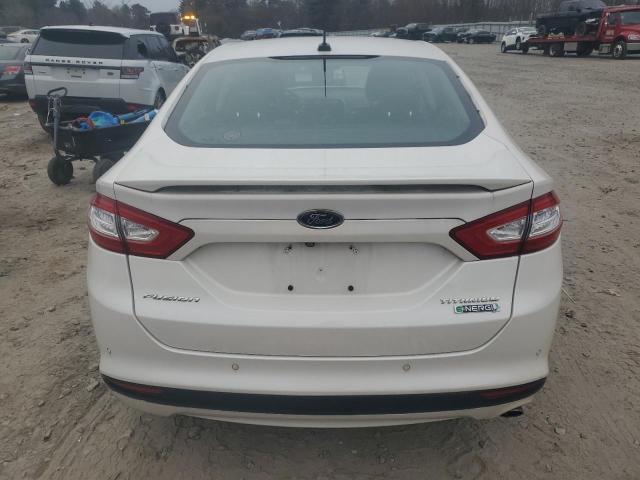 3FA6P0SU3ER295565 - 2014 FORD FUSION TITANIUM PHEV WHITE photo 6