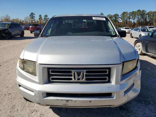 2HJYK16357H517087 - 2007 HONDA RIDGELINE RTX SILVER photo 5