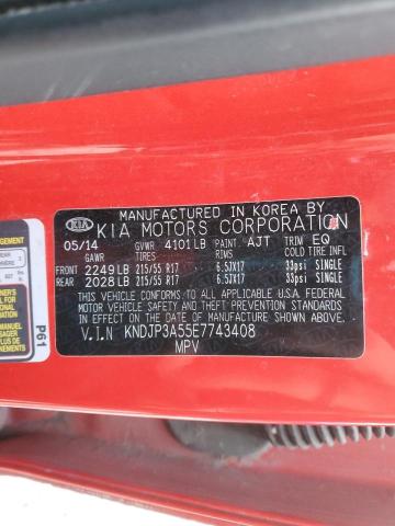 KNDJP3A55E7743408 - 2014 KIA SOUL + RED photo 13