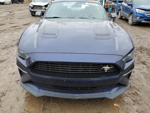 1FA6P8TD9L5118094 - 2020 FORD MUSTANG BLUE photo 5