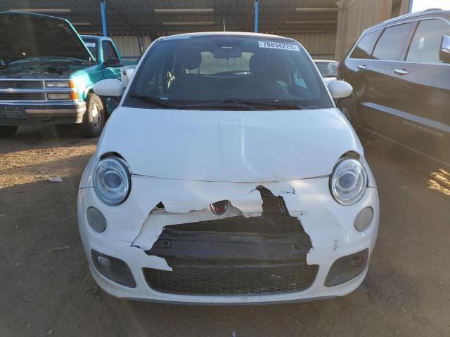 3C3CFFBR0CT112772 - 2012 FIAT 500 SPORT WHITE photo 5