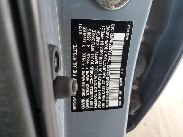 SHHFK7H48MU223333 - 2021 HONDA CIVIC SPORT GRAY photo 12