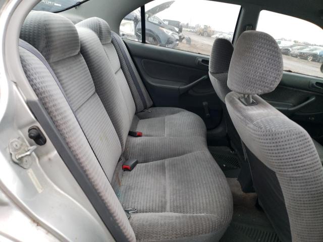 2HGEJ6617YH572214 - 2000 HONDA CIVIC BASE SILVER photo 10