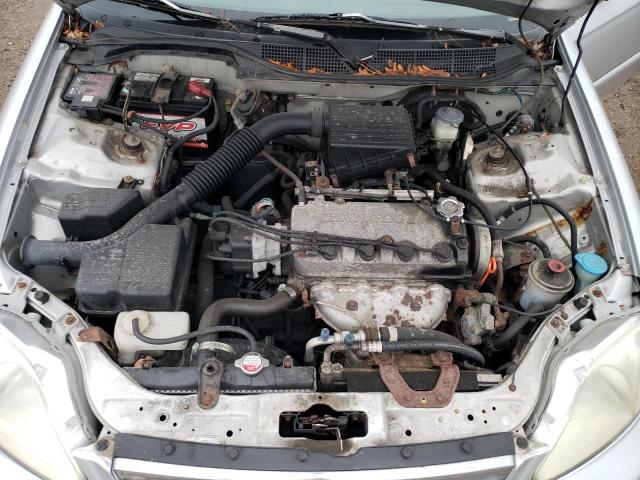 2HGEJ6617YH572214 - 2000 HONDA CIVIC BASE SILVER photo 11
