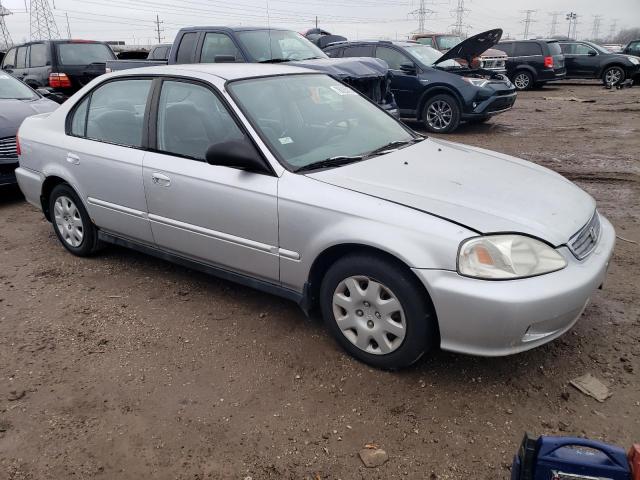 2HGEJ6617YH572214 - 2000 HONDA CIVIC BASE SILVER photo 4