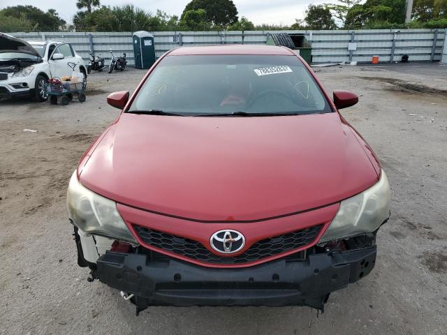 4T1BF1FK5EU863586 - 2014 TOYOTA CAMRY L RED photo 5