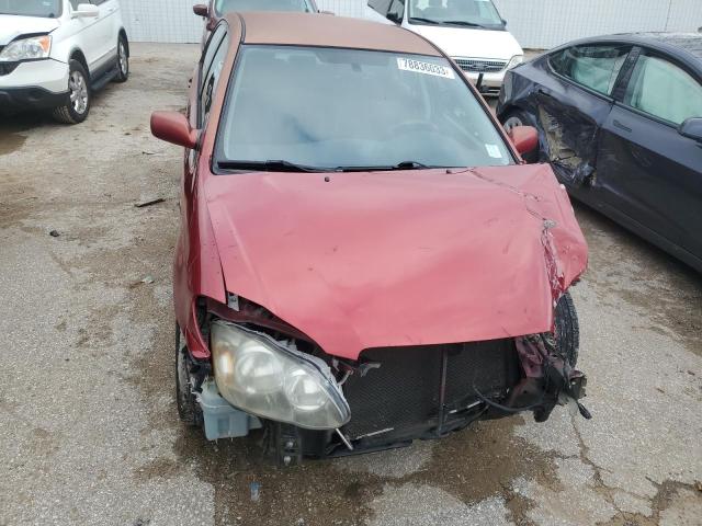 1NXBR32E75Z439538 - 2005 TOYOTA COROLLA CE RED photo 5