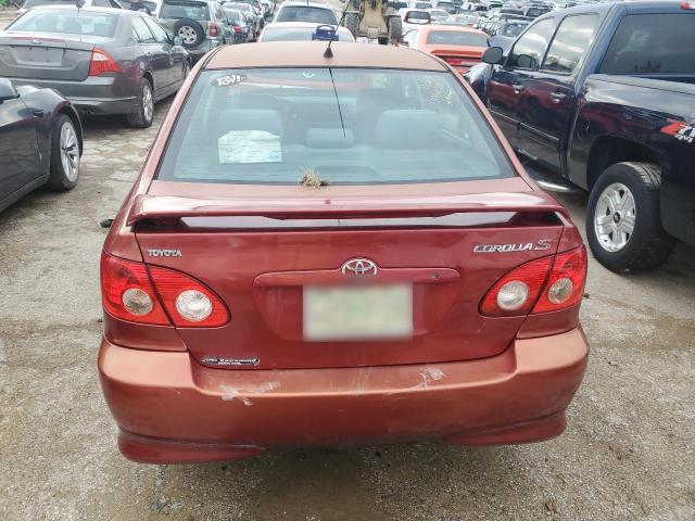 1NXBR32E75Z439538 - 2005 TOYOTA COROLLA CE RED photo 6