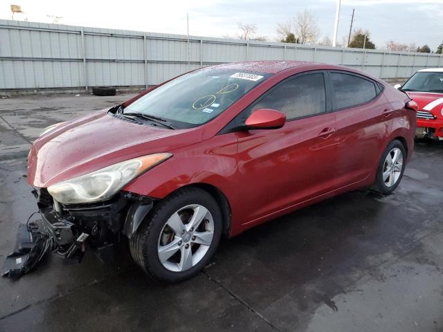 5NPDH4AE3DH302757 - 2013 HYUNDAI ELANTRA GLS RED photo 1