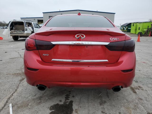 JN1FV7AR3HM871015 - 2017 INFINITI Q50 RED SPORT 400 RED photo 6