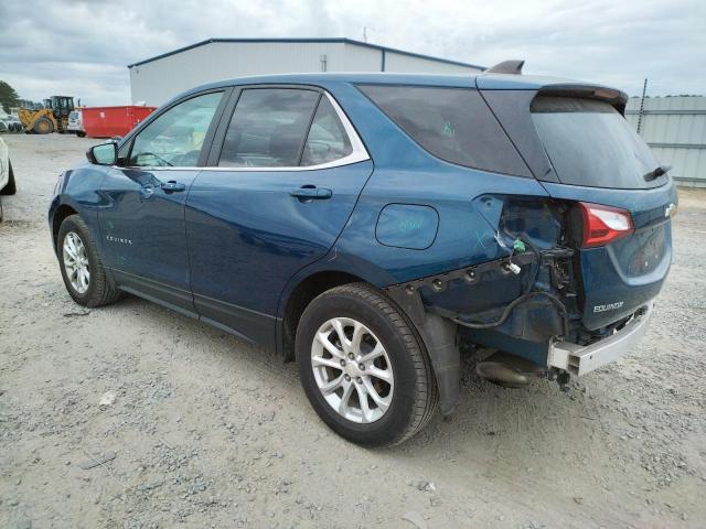 2GNAXKEV6M6139036 - 2021 CHEVROLET EQUINOX LT BLUE photo 2