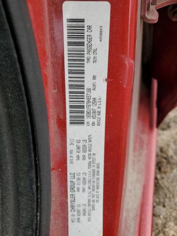 1B3BD1FB7BN557166 - 2011 DODGE AVENGER MAINSTREET RED photo 12