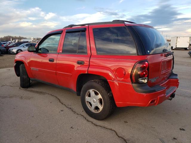 1GNDT13S322341791 - 2002 CHEVROLET TRAILBLAZE RED photo 2