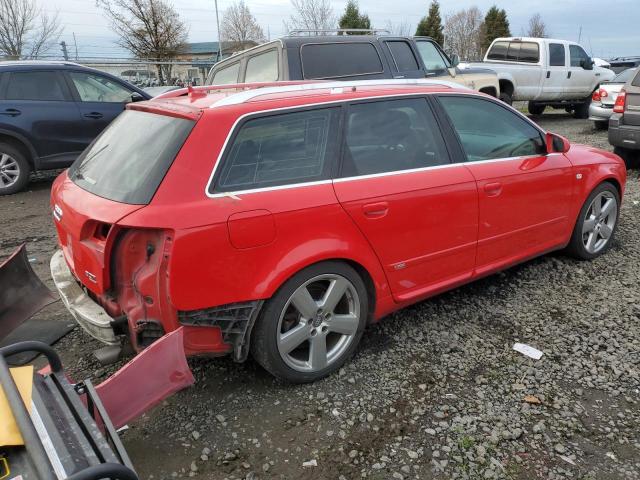 WAUSF98E28A146852 - 2008 AUDI A4 S-LINE 2.0T AVANT QUATTRO RED photo 3