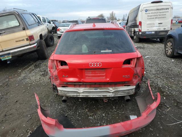 WAUSF98E28A146852 - 2008 AUDI A4 S-LINE 2.0T AVANT QUATTRO RED photo 6