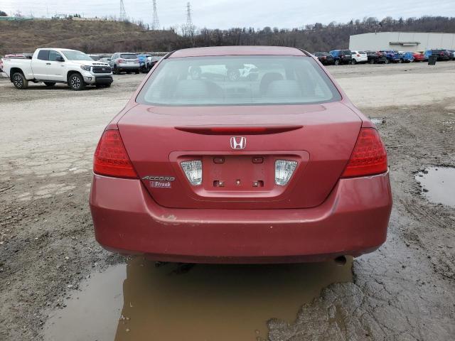 1HGCM56337A202966 - 2007 HONDA ACCORD SE BURGUNDY photo 6